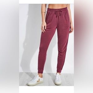 Free People Movement Women's Size Small Back Into It Jogger - Brushed Maroon